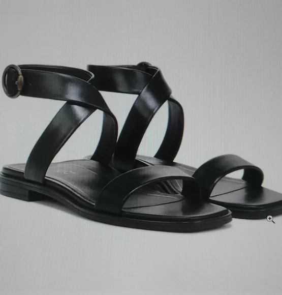Vionic Anaya Ankle Wrap Black Strappy Sandals - Picture 2 of 8